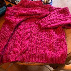 Chunky, Hot Pink Sweater by Ava & Viv